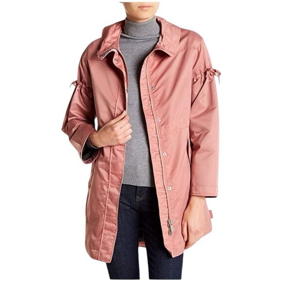 Hunter Refined Drawcord Coat in Pale Rose Size XS - Picture 1 of 10